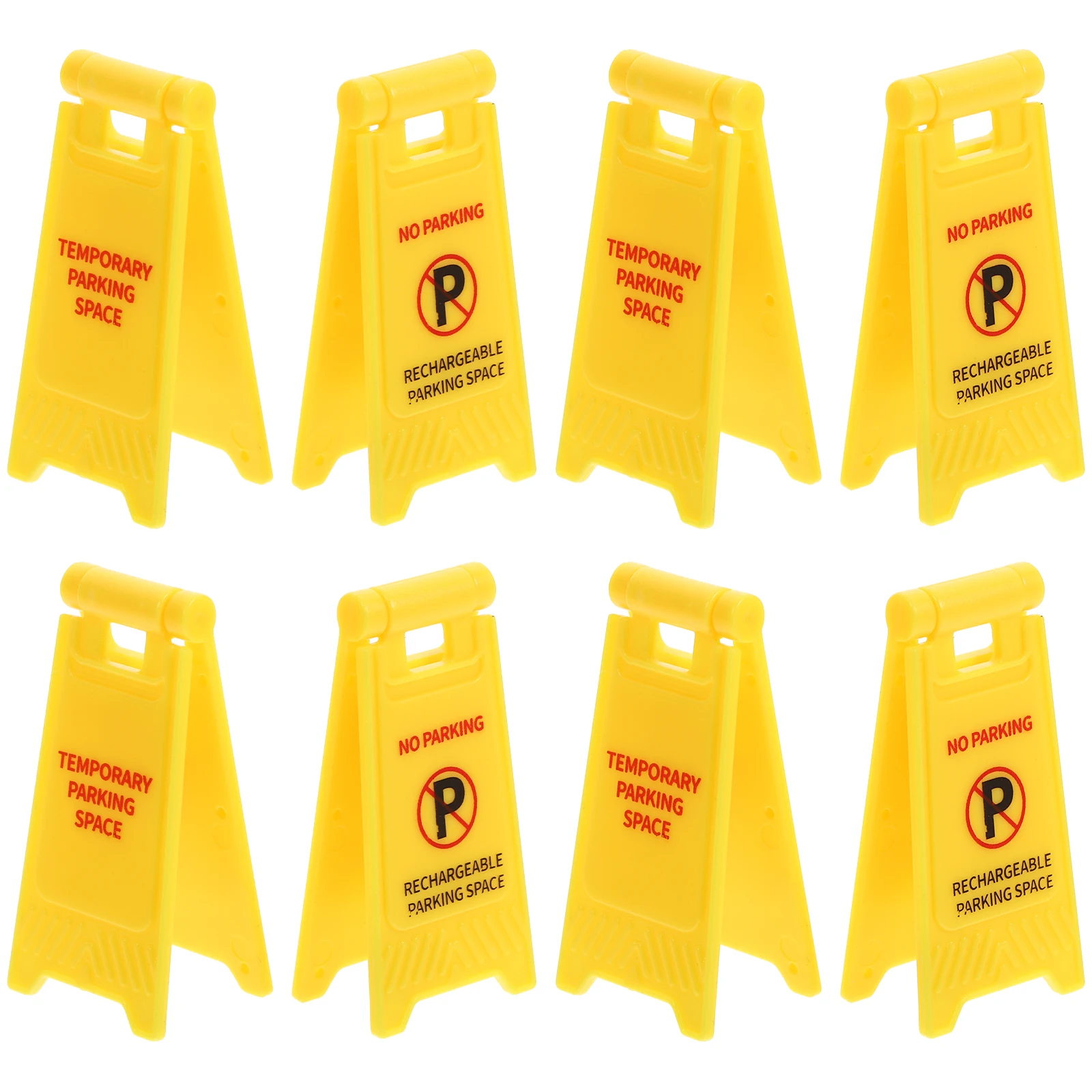 

10 Pcs Traffic Warning Sign Road Toys Miniature Construction Signs Roadblock Simulation Kids Toddler