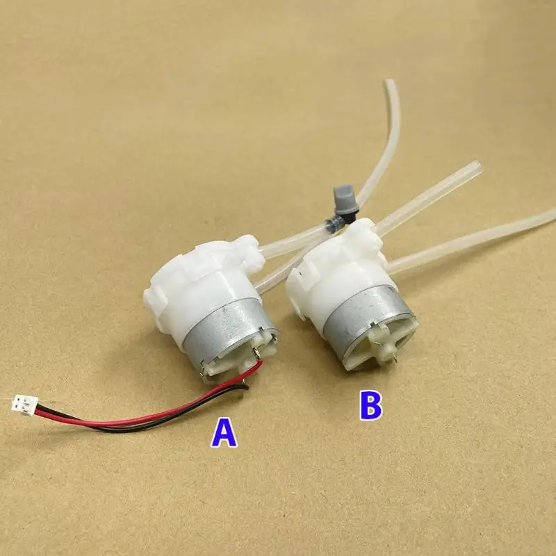 500 Brush Geared Motor Micro Peristaltic Pump DC 5V 6V, Liquid Dosing Pump for Lab Water Ink Sampling