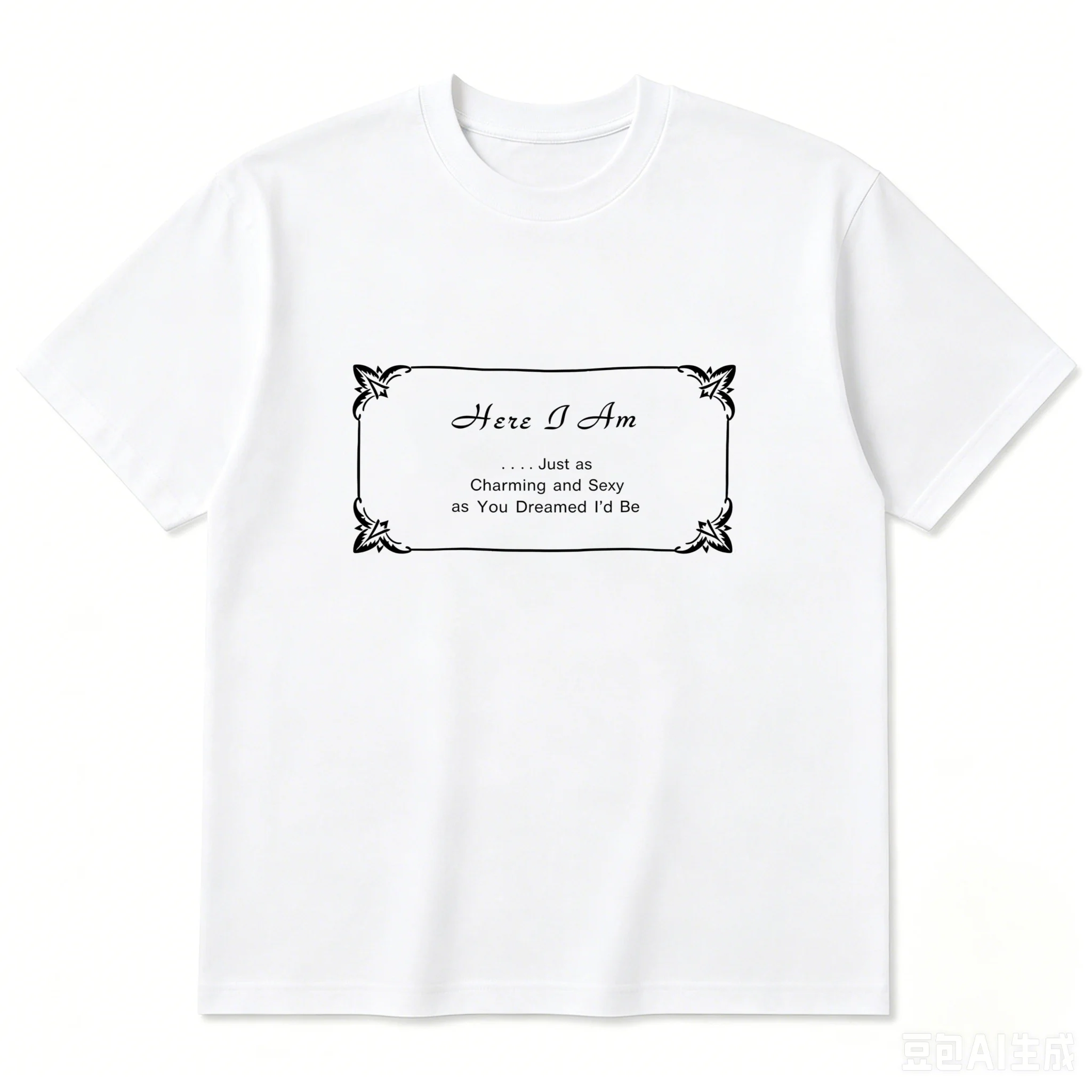 Harry Styles Here I Am Just As Charming and Sexy As You Dreamed I'd Be T-shirt Cotton Men's and Women's Popular T Shirt