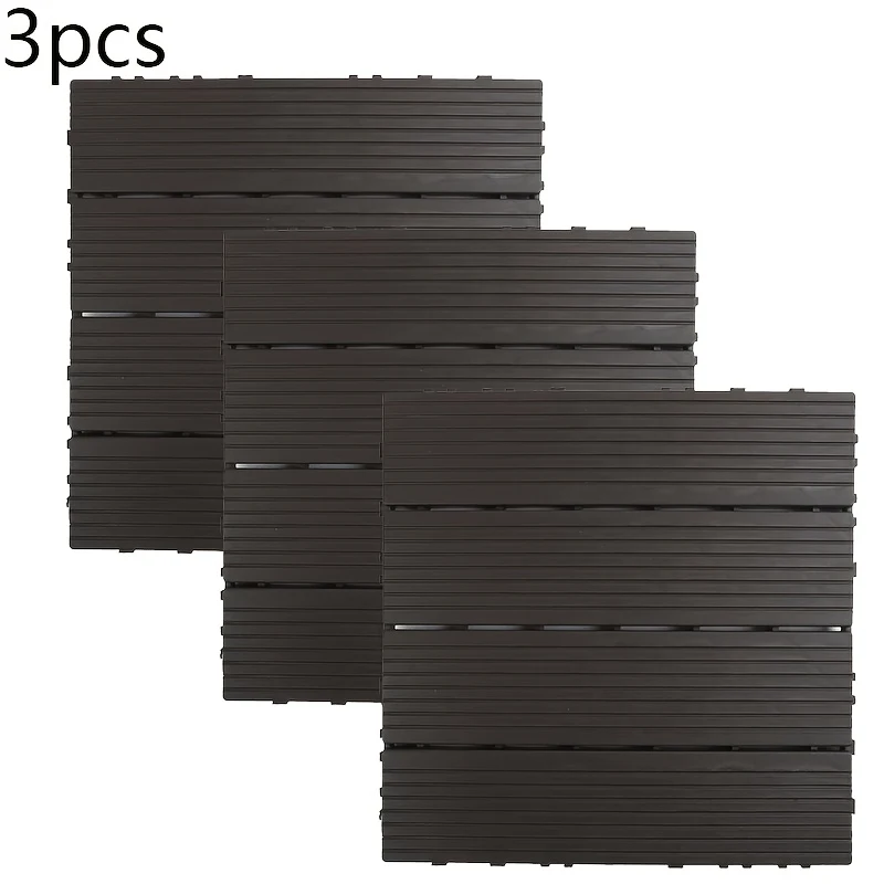 30cm square flat plastic floor tiles, waterproof wear resistant splicing floor mats home renovation decor