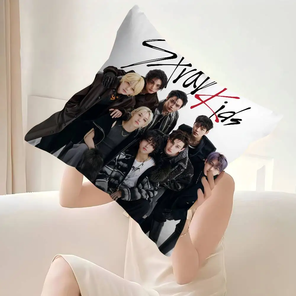 Kpop You Make S-Stray K-Kids Stay Pattern Pillowcase Office Living Room Home Pillowcase Car Ornaments tomodachi life view 5