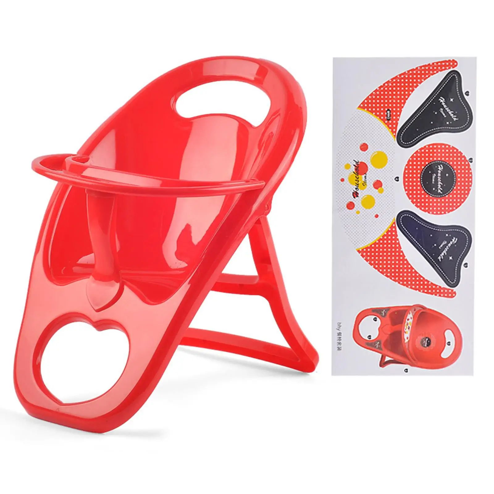 Baby Doll Stroller for Girls Pretend Play Toy Doll Pram Trolley Carrier with Interactive Features for 18 Inch Doll Kids