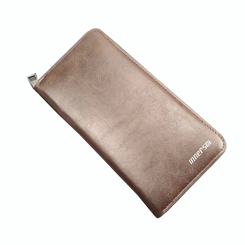 High Quality Men Wallet Long Style Credit Card Holder Male Phone Purse Zipper Large Capacity Brand PU Leather Clutch Bag For Men