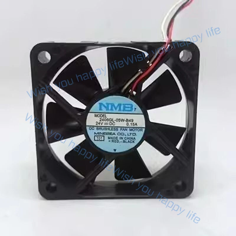 

L... FOR NMB 2406GL-05W-B39 6015 DC24V 0.10A 3-wire inverter silent cooling fan
