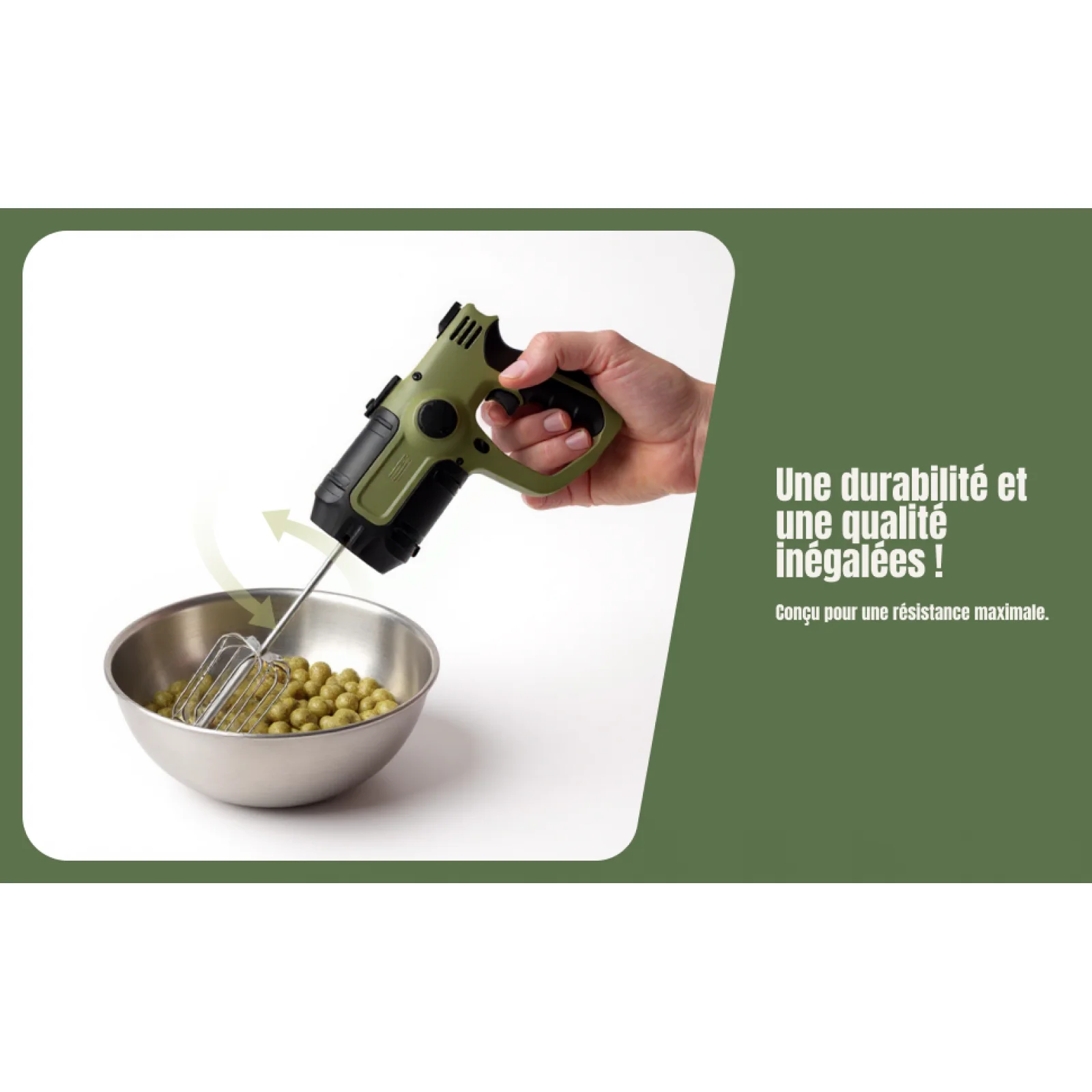 

Миксер для приманки, смешивающие снасти для ловли карпа, венчик из нержавеющей стали 11