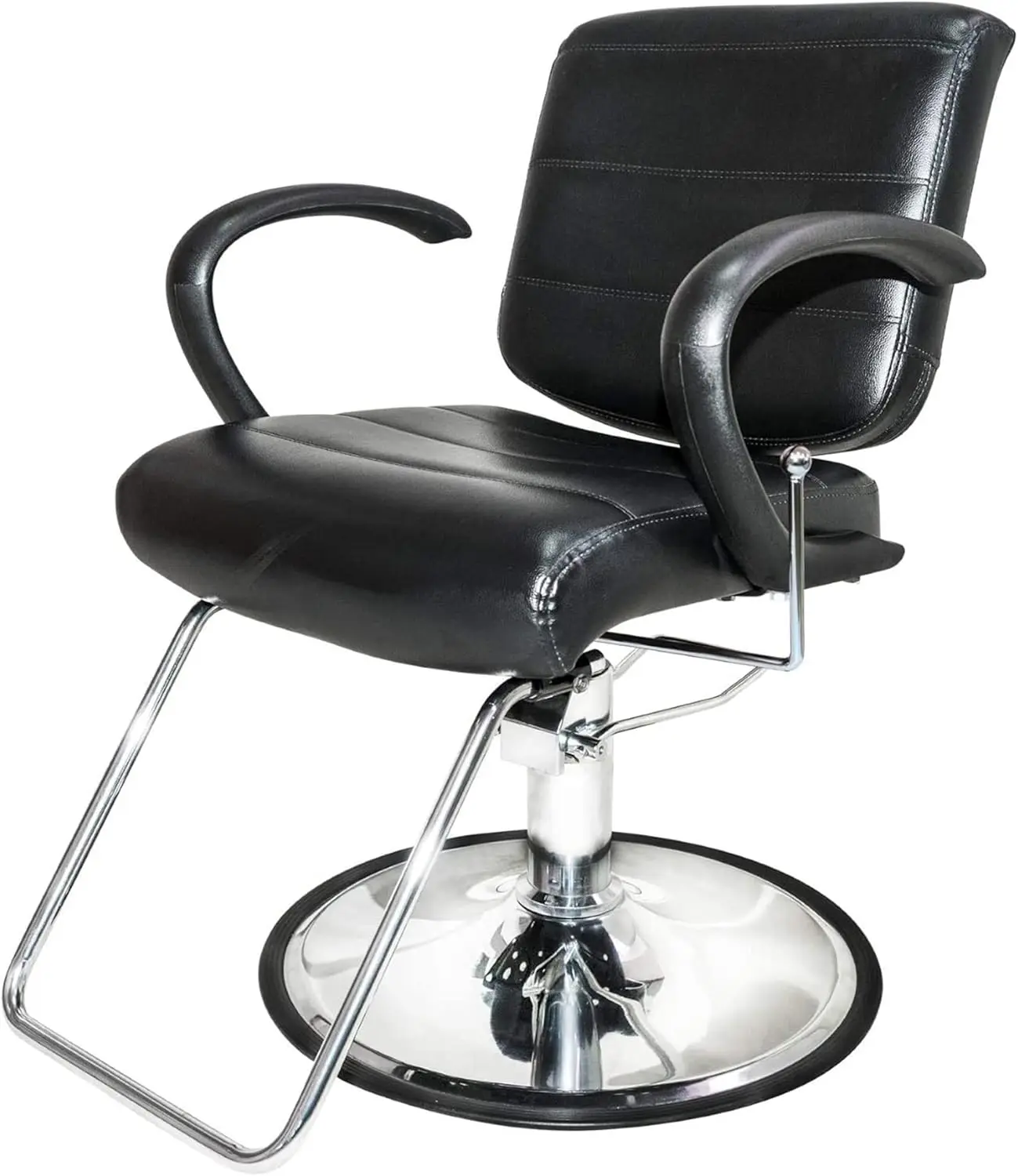 

360 Degree Professional All Purpose Salon Chair with Adjustable Reclining Mechanism, Black