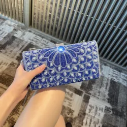 Wedding Evening Purse Diamond Hand Bag Women Crystal Party Bridal Clutch Rhinestone Dinner Handbag For Women