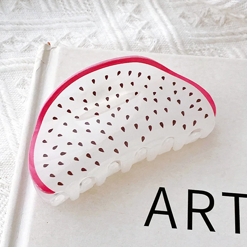 Accessories Japanese And Korean Cute Fruit Grab Clip Back Head Shark Clip Pan Hair Clip Large Ponytail Clip Hair Accessories