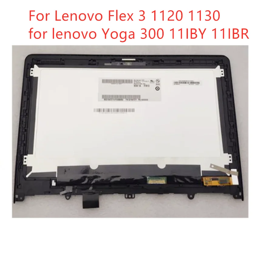 Imagem -01 - Display Lcd para Lenovo Laptop Touch Screen Assembly 11.6 5d10j08414 Flex 1120 1130 Yoga 300 11iby 11ibr