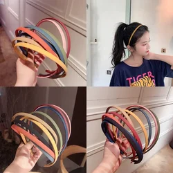 Frosted Morandi Hairband for Women New Fashion Headband Korean Version Face Wash Non-Slip Hair Band Girl Hair Accessories jewely