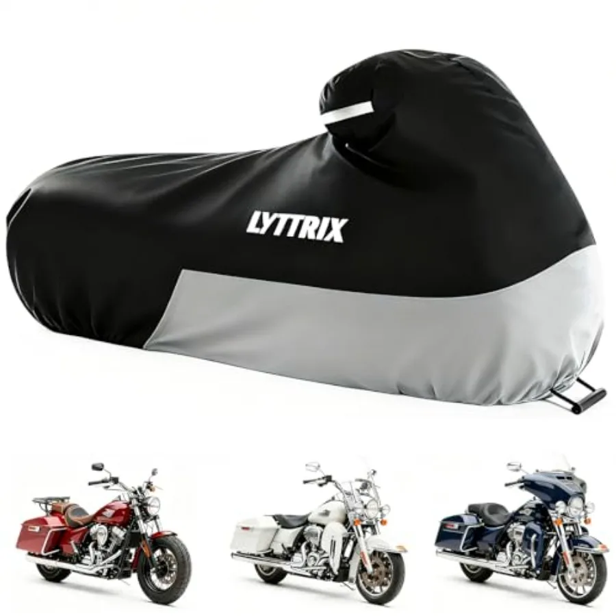 

600D Motorcycle Cover Waterproof Outdoor Suitable for Touring Models Harley Davidson Road King Street Glide Electra Glide Road