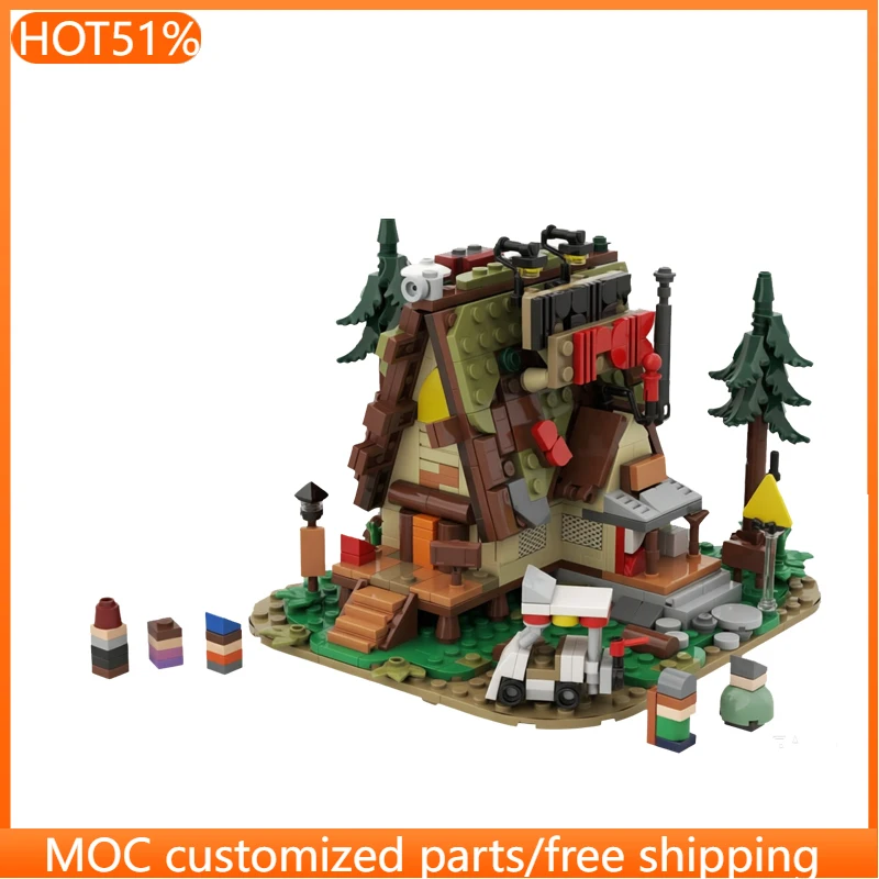 

649 PCS Cathedral The Mystery Shack MOC Customize Modular Building Block Creative Design Educational DIY Boys Festival Toy Gift