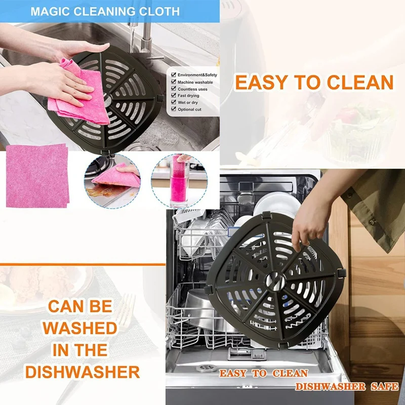 Plaque de gril carrée améliorée pour friteuse à air, pièces de rechange, Instants, Dspatule, 2.6QT