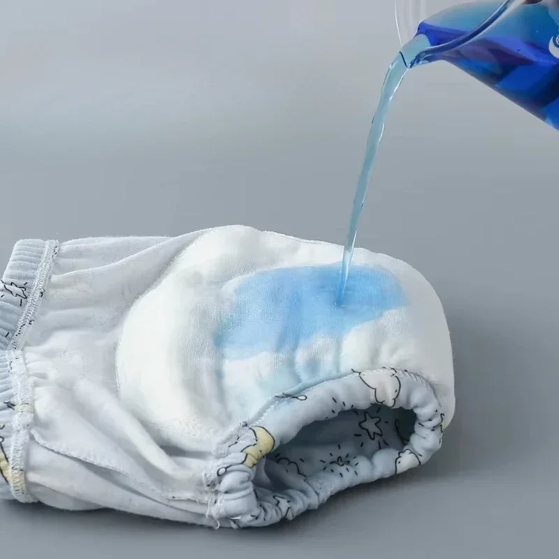 Reusable Cloth Diapers - 6-Layer Washable Training Pants, Eco-Friendly Baby Underwear for Infants