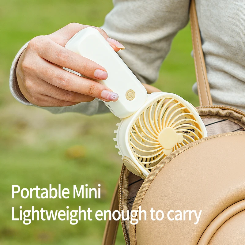 NEW Mini USB Handheld Fan Multi-Functional Desktop With Stand Eectric Fan Students Outdoor Portable Portable Small Fan