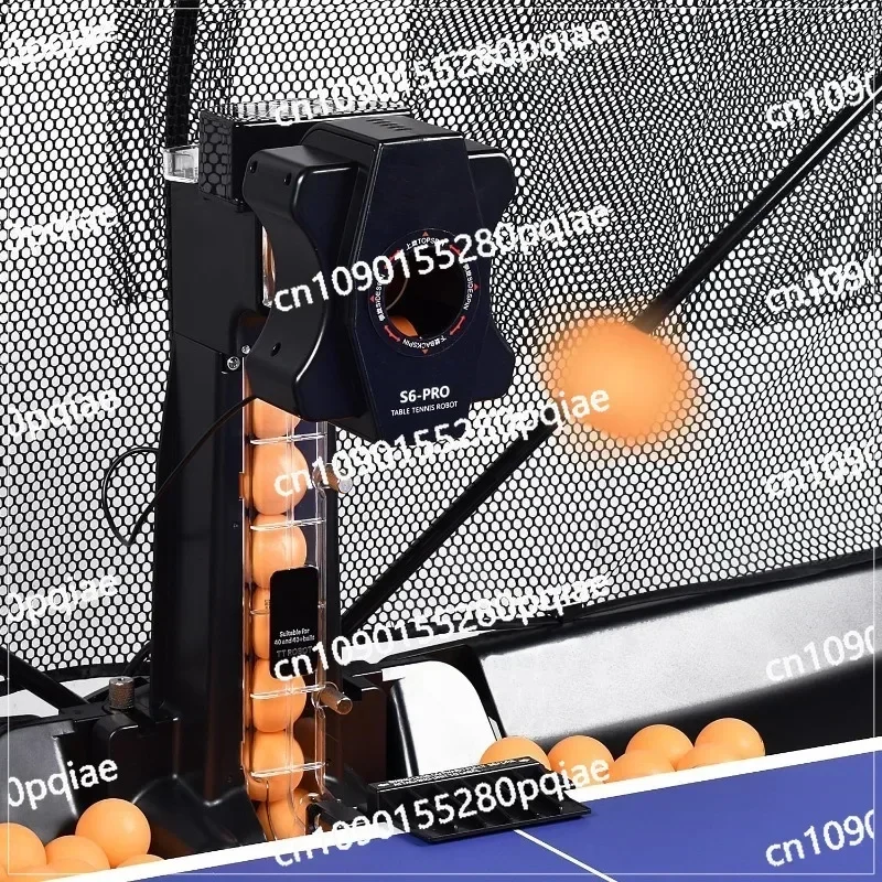 

Table Tennis Robot, Table Tennis Machine S6-PRO Automatic Table Tennis Robot Trainer with Net