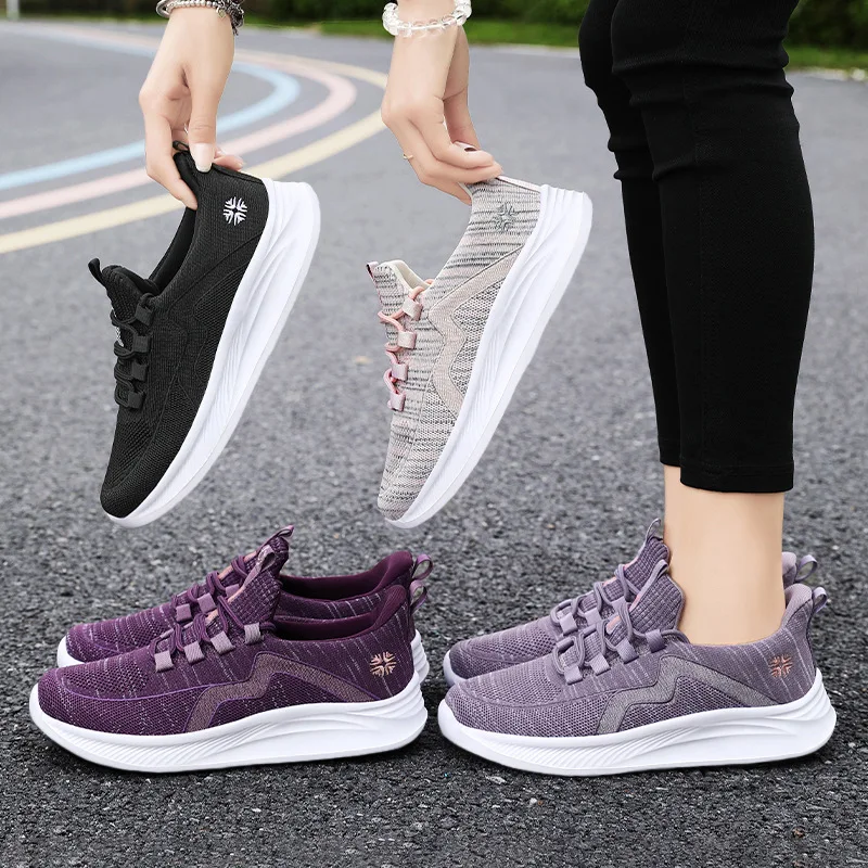 Chaussures de neige simples pour femmes, bottes hautes de rinçage, chaussures de sport polyvalentes, confortables, décontractées, respirantes, neuves