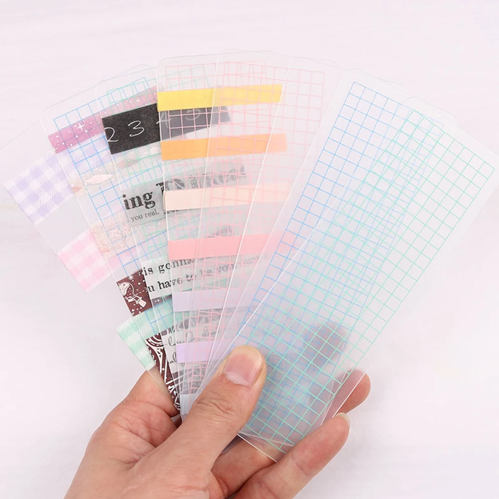

40 Pcs Scrapbooking Washi Tape Distribution Board Cute for Decorate Light Green Card Thick Boards Office
