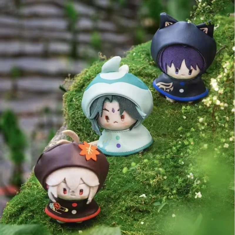 Genuine In Stock Genshin Impact Frolic In The Rain Series Plush Pendant Toy Backpack Decoration Collection Surprise Fan'S Gifts