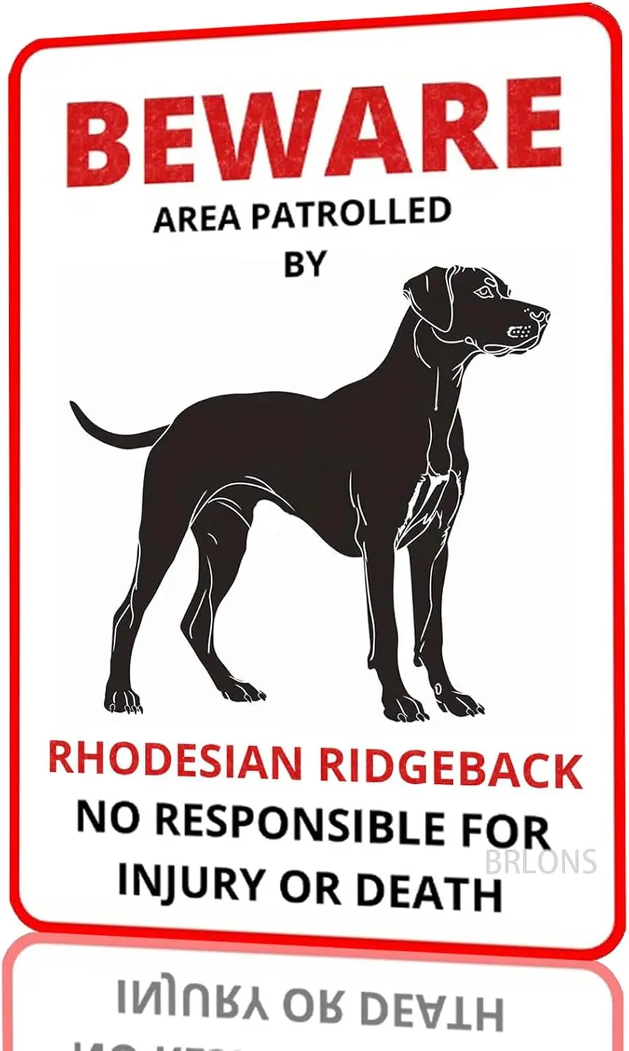 Metal Sign Beware A…