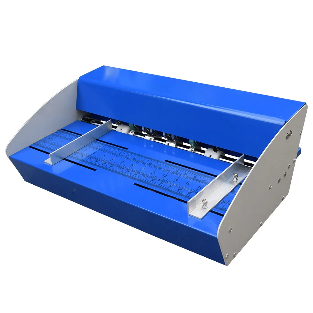 Small electric creasing machine, 520mm metal 3-in-1 multi-functional creasing machine with perforating function.