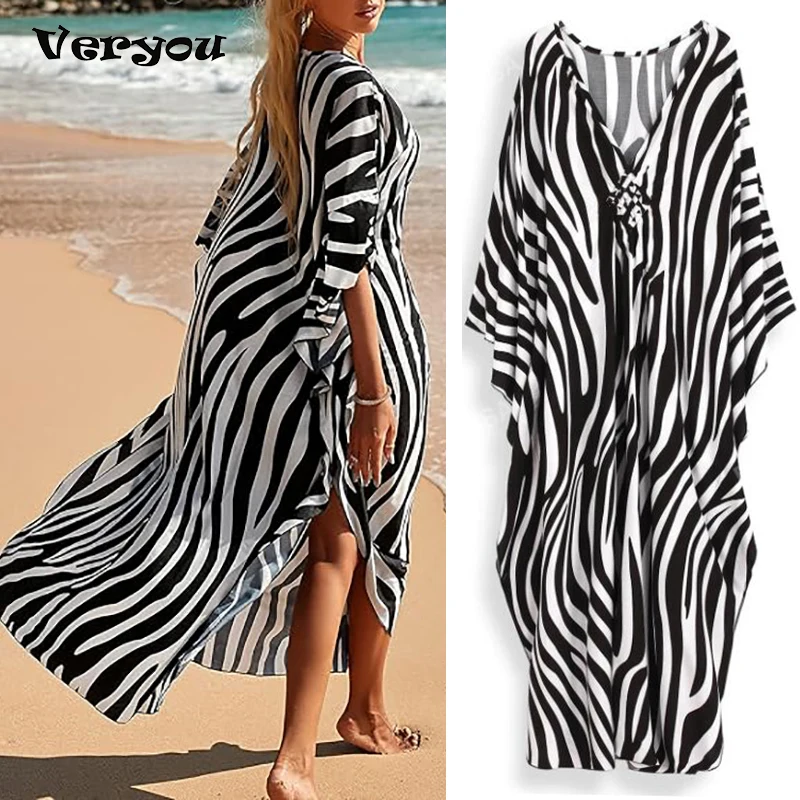 

Plus Size Women Bathing Suit Cover Up Colorful Beach Dress Women Long Bikini Cover Up Swimsuit Beachwear