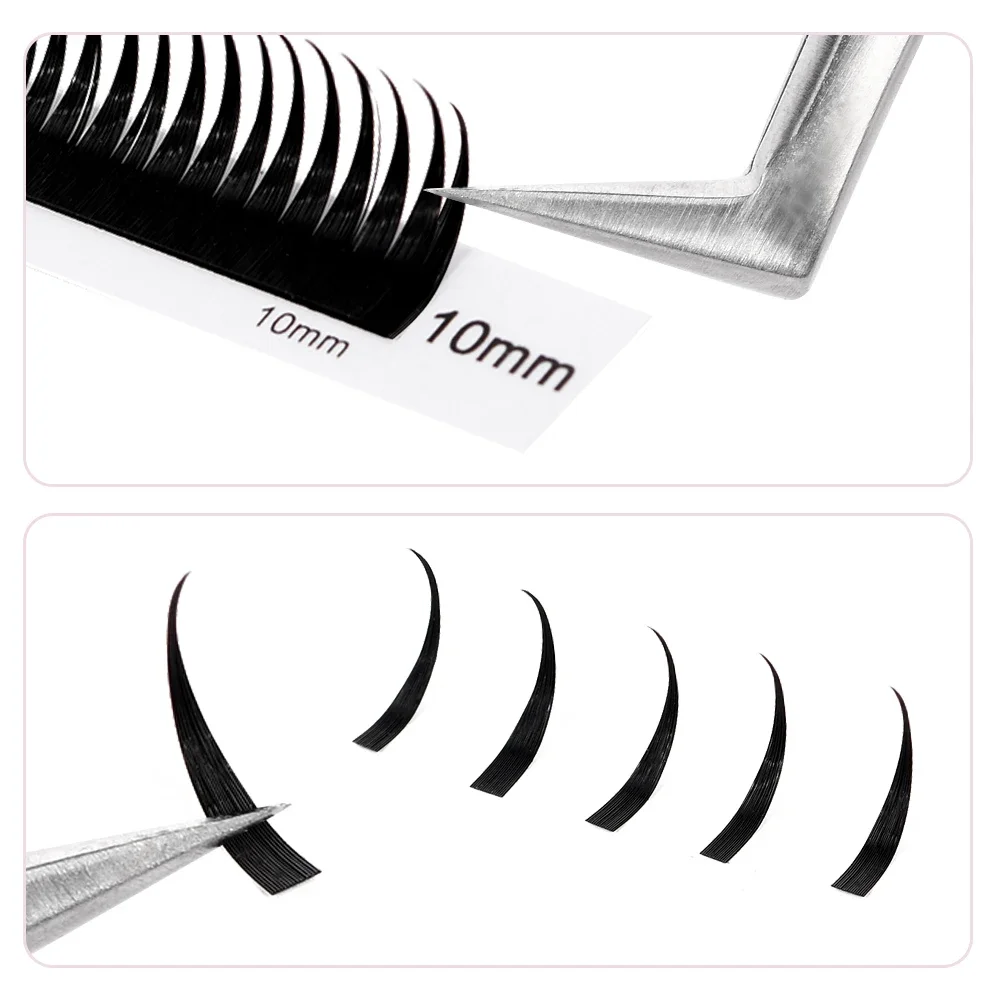 ARISON New Wet Eyelashes Extension Flat Classic False Eyelash Clusters Spikes Bundles Individual Mink Lashes For Wholesale