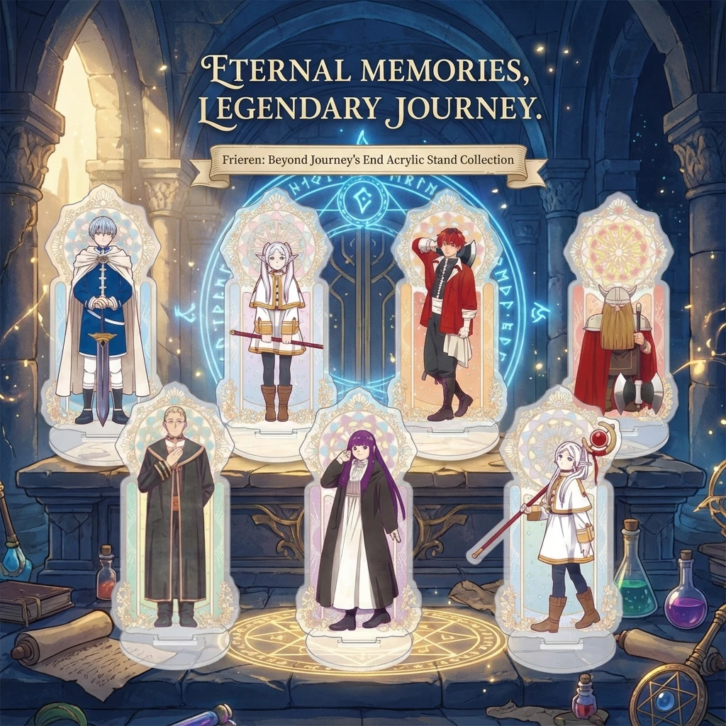 Standee Acrílico de Anime: El Monumento de Frieren - Frieren Himmel Heiter, Standee Grande Creativo y Personalizado para Colección de Fans
