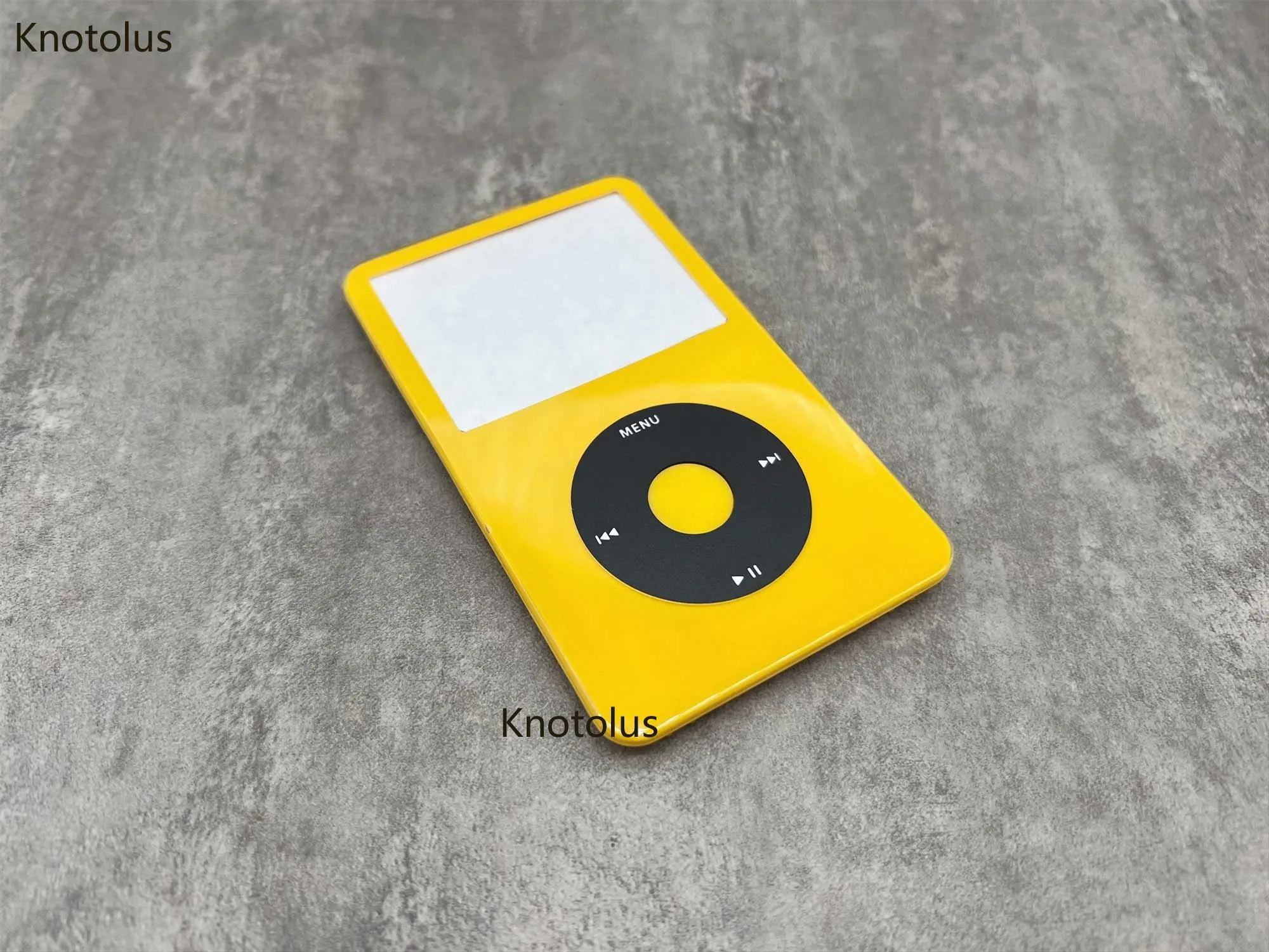 

Yellow Front Faceplate Housing Case Cover Black Click Wheel Yellow Center Button for iPod 5th Video 30GB 60GB 80GB U2