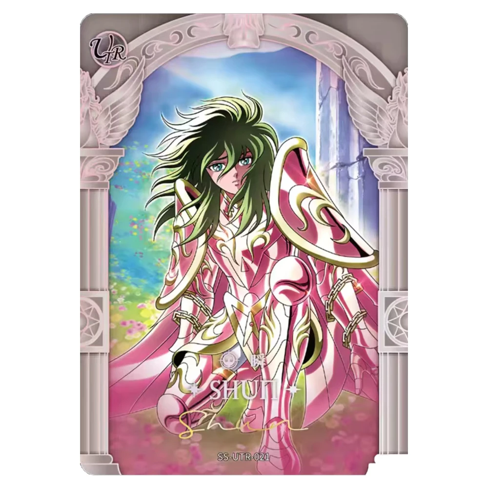 Saint Seiya KAYOU UTR Shiryu Hyoga Ikki Thanatos Hypnos Pandora Laser Arcobaleno Carta da collezione Regalo di compleanno di Natale per ragazzi
