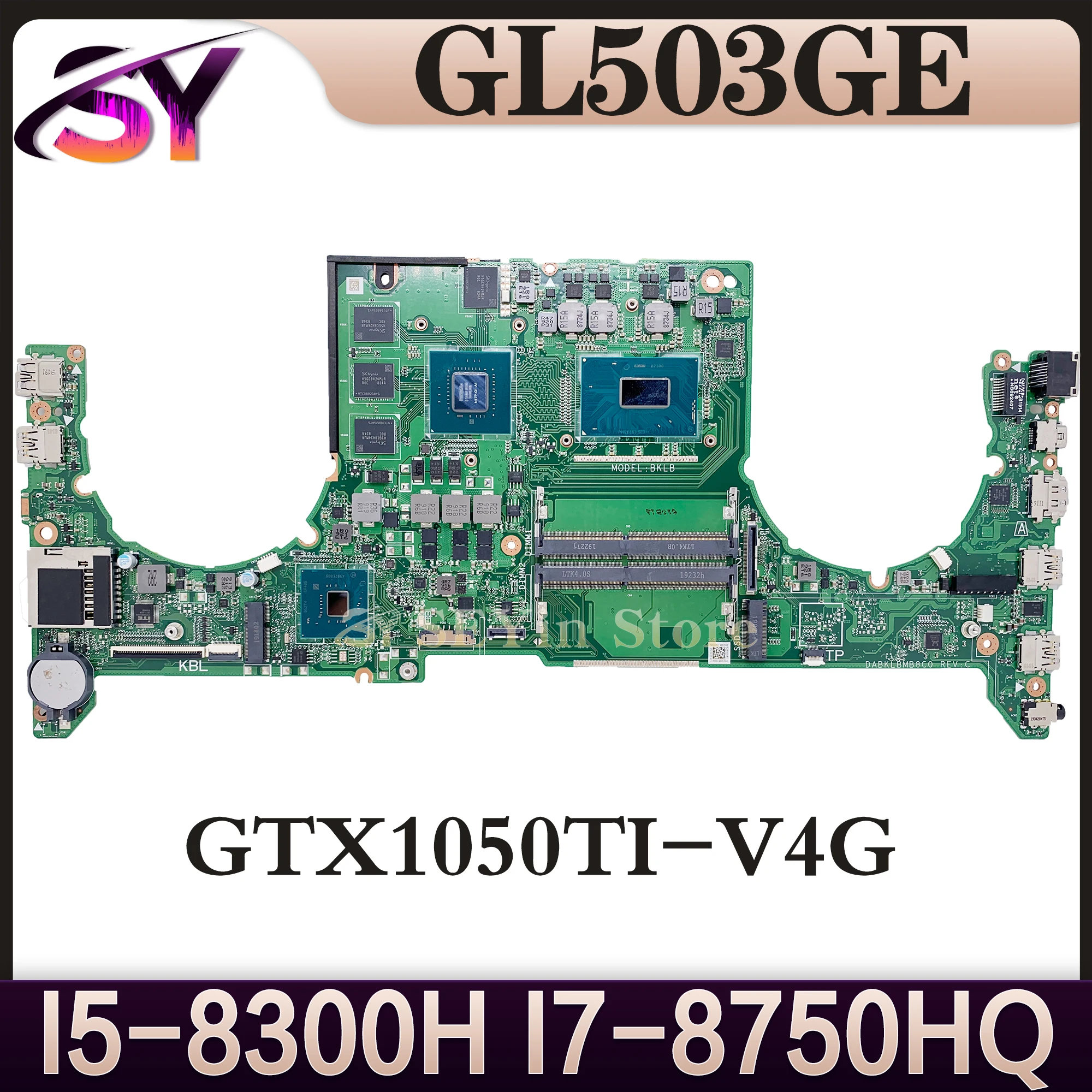 GL503GE Moederbord Voor ASUS ROG Strix GL503 GL503G DABKLBMB8C0 Laptop Moederbord I5-8300H I7-8750H GTX1050TI-V4G