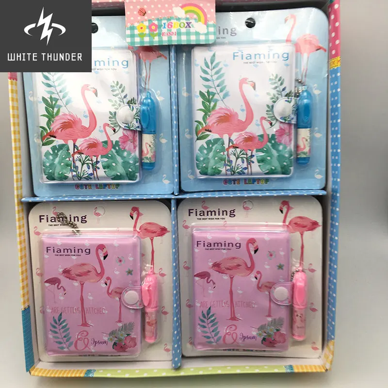 

Kawaii Flamingo Stationery Set Cute Cartoon Notebook Kids Diary Planner Sketchbooking Pen Ballpoint for School Student Supplies