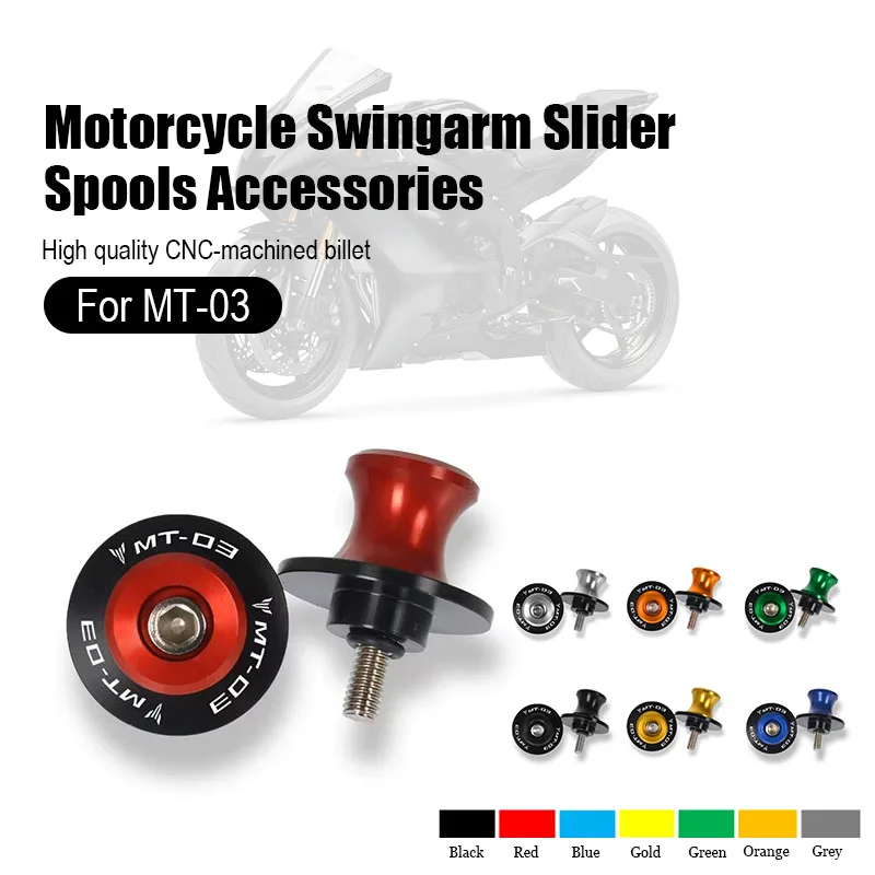 

FOR YAMAHA MT-03 Motorcycle Swing Arm Sliders Spools CNC Swingarm Stand Screws Accessories