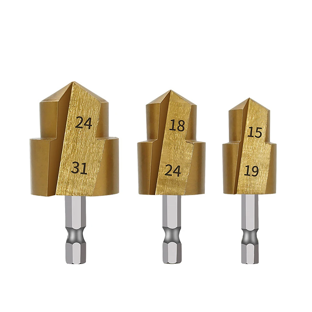Hexagonal Handle 6.35MM PPR Lifting Drill Bit 20/25/32 Step Drill For Hydroelectric Water Pipe Drilling