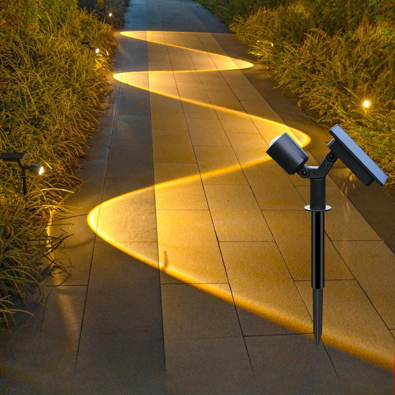 

New Solar Lawn Light Outdoor Garden Decoration Plug-in Light Yard Road Lighting Adjustable Solar Spotlights