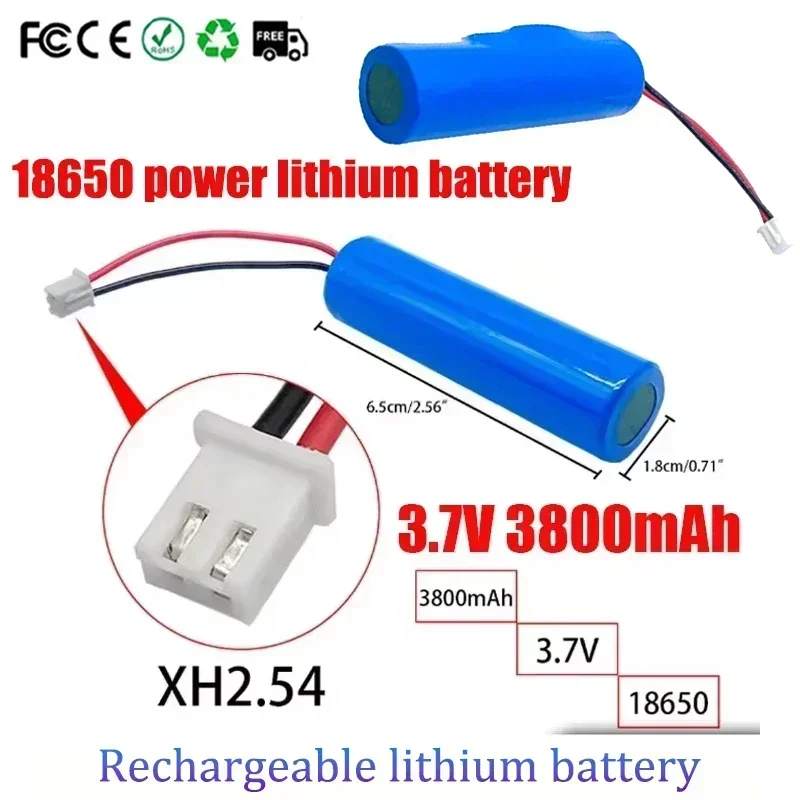 1S1P 18650 Rechargeable Lithium Battery 3.7V 3800mAh Suitable for Electric Toothbrush Bluetooth Speaker Bateria 3 7v Recargable