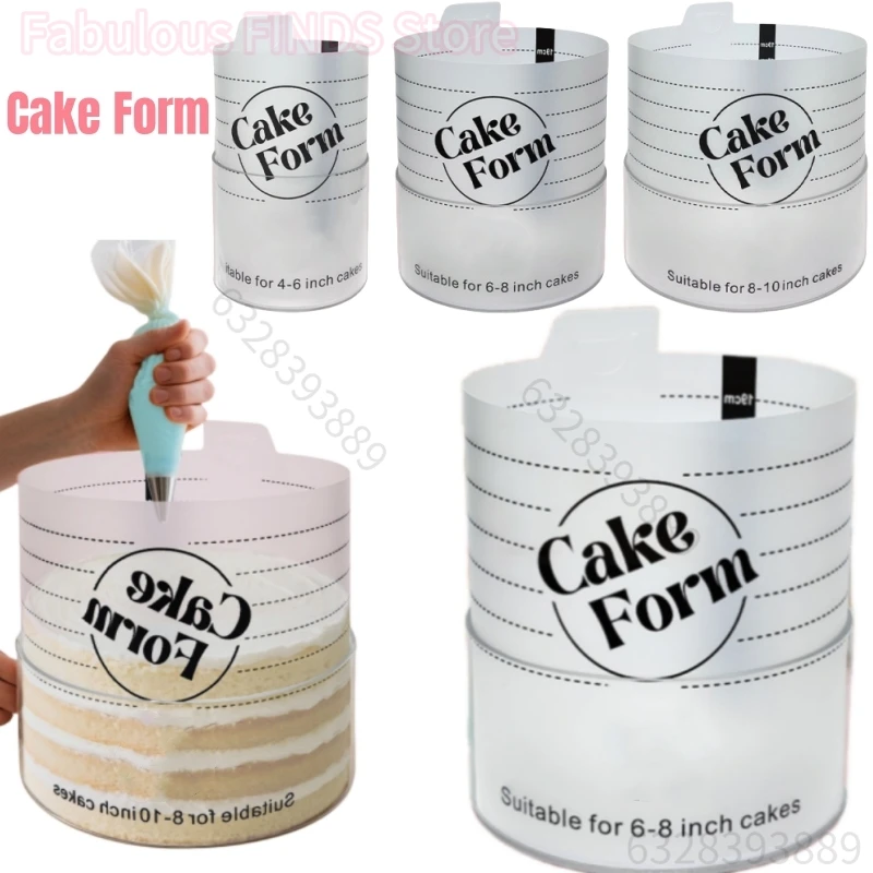Moule à gâteau rond réglable, outils de Fondant rétractables, anneau de gâteau en Mousse, cercle acrylique, anneau de cuisson, bricolage, forme de gâteau en Mousse