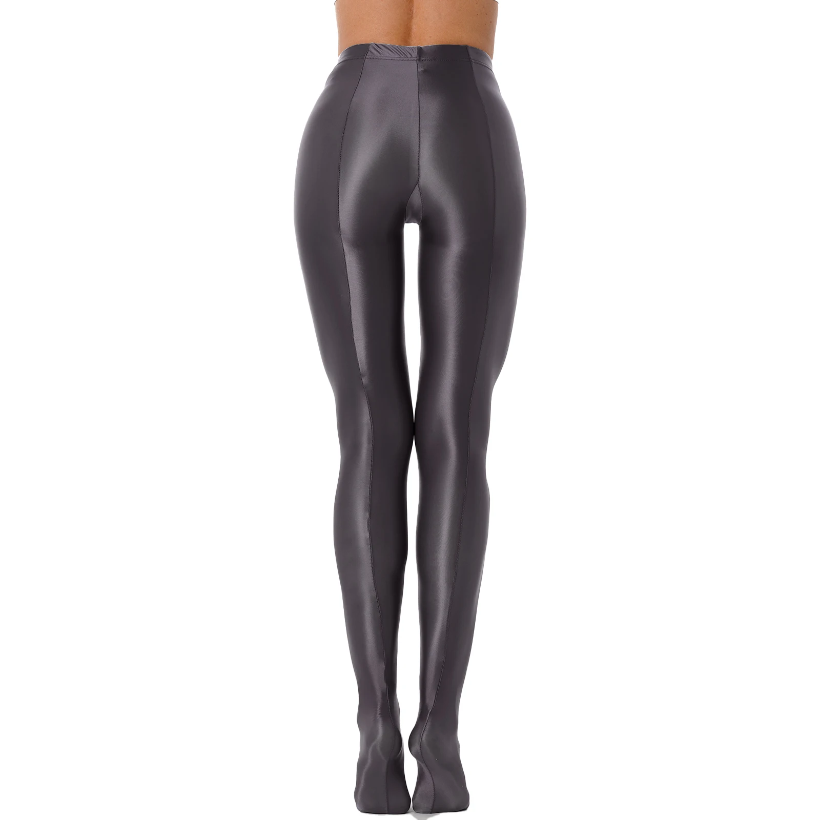 Glossy Ballet Dance Leggings para Mulheres, Meia-calça Moda Feminina, Calças Yoga, Treino Fitness, Calças Esportivas Treino