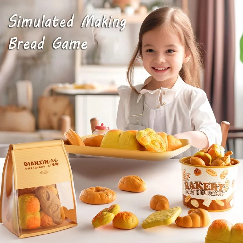 Juego de simulación de juguetes de cocina para niños, juegos de simulación de postre, pan, comida, juegos de cocina, casa de juegos, actividades de fiesta, juguetes para niñas