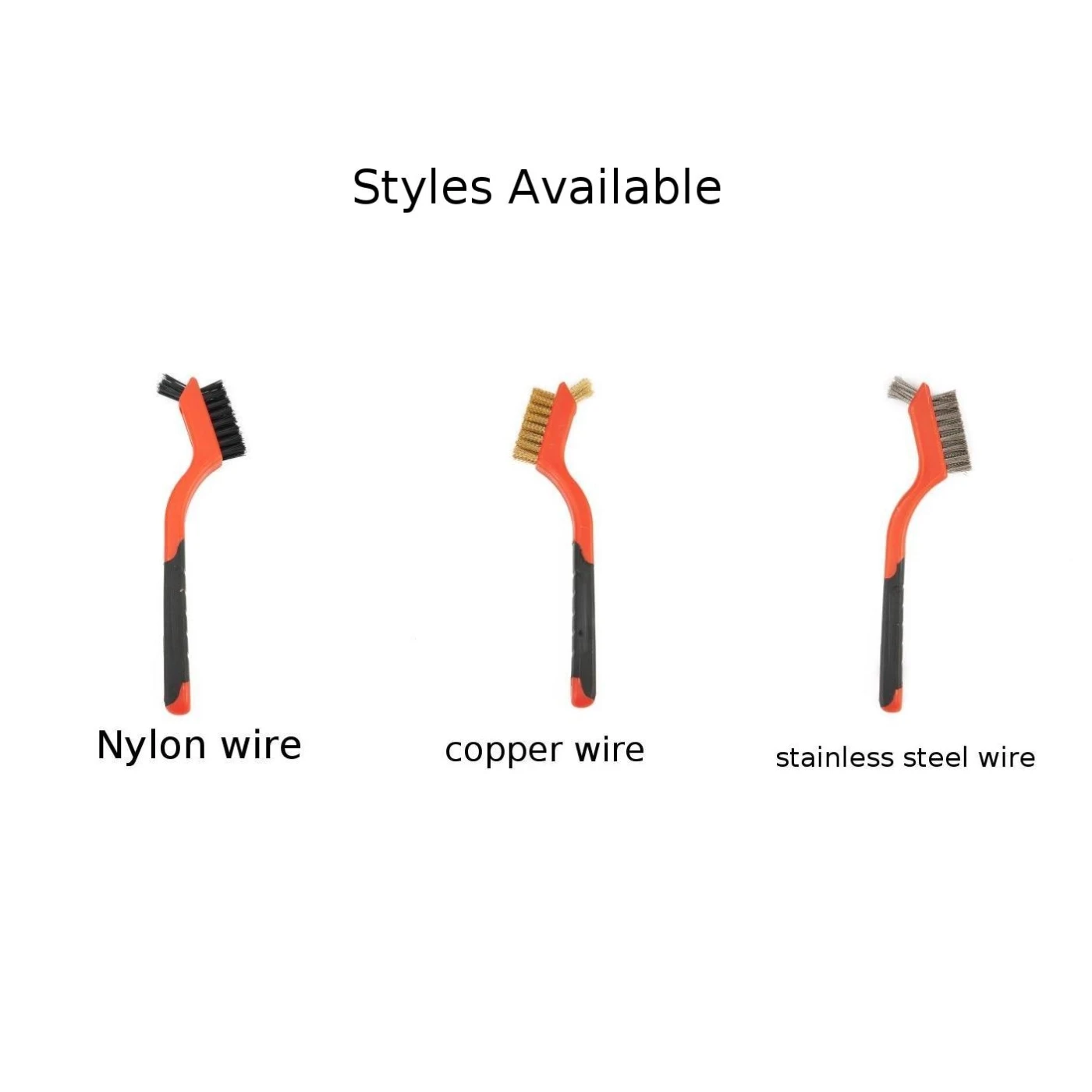 1Pcs Mini Wire Brush Set Steel Brass Nylon Cleaning Polishing Detail Metal Rust Brush 7 Inches Cleaning Brush Hand Tools