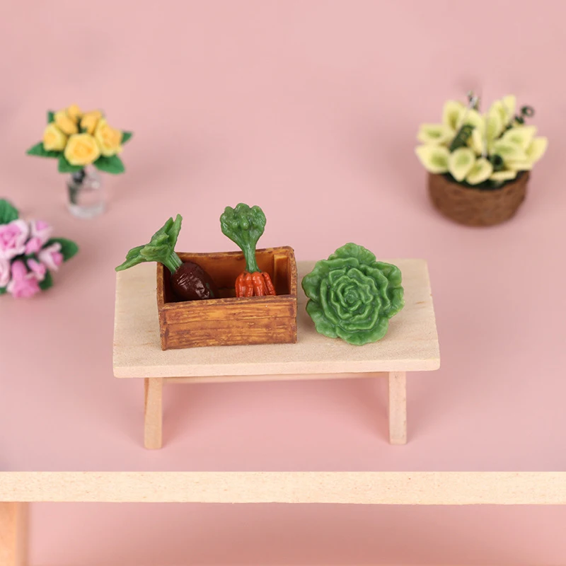 1:12 Mini conjunto de mesa e cadeiras para casa de bonecas, móveis de simulação, acessórios decorativos e brinquedo para brincar de simulação