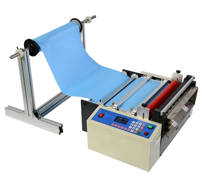 High Efficiency Industrial Desktop Cutting Machine for PVC PU Vinyl Aluminum Foil Plastic Paper Automatic Roll Sheet Motor
