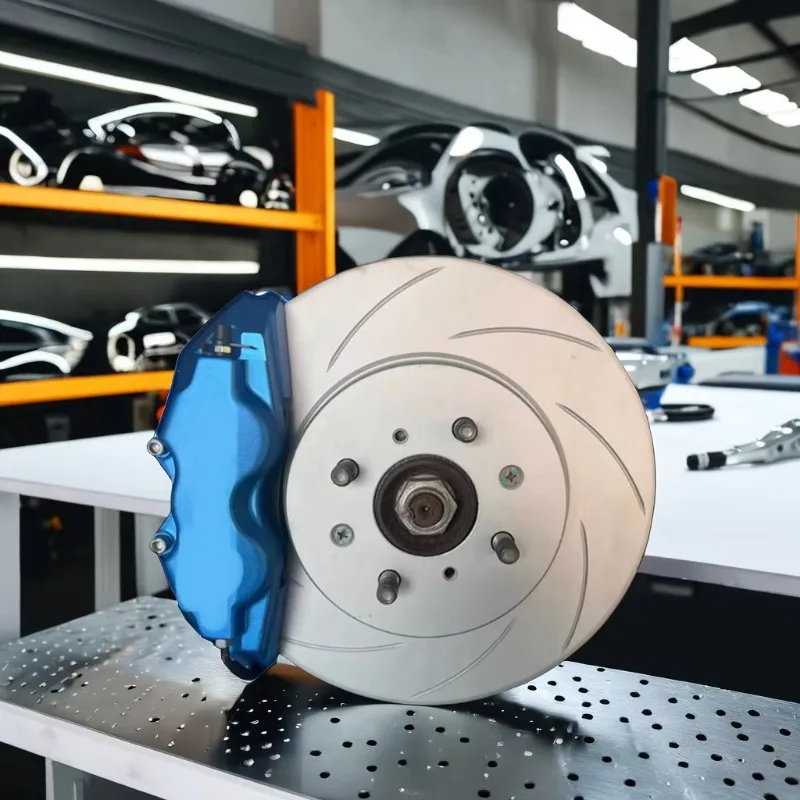 Brake Systems 4pot Spoon  Big Brake Kit 240mm Upgrade 300MM Brake Disc for honda Fit civic Ek3  Small Steering Knuckle view 5