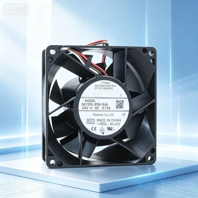Inverter Cooling Fan 3615RL‑05W‑B46,24V 0.73A 9038 For NMB ABB ACS880