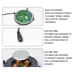 Maglev Exhibition Stand Maglev Speaker, Módulo de metal sem levitação magnética pesada, Movimento de levitação magnética 8 principais vendas kit levitador magnético - №7