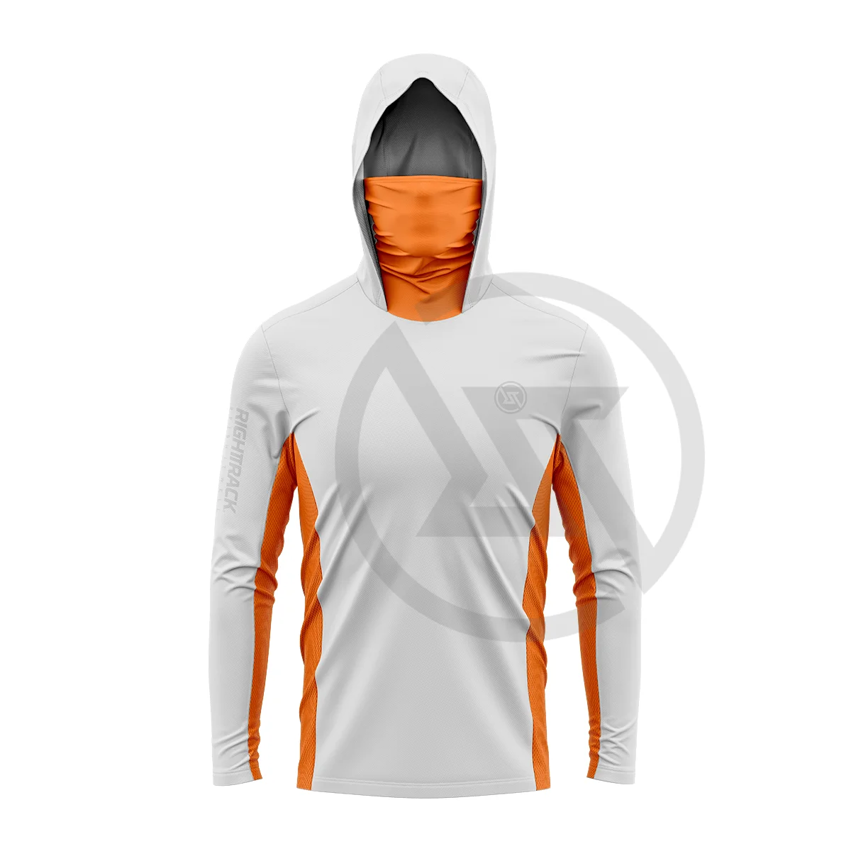 RIGHTTRACK Mask Hoodies Contrast Fishing Clothing UPF50+ UV Hunting Climbing Camping Hiking Breathable Outdoor Apparel