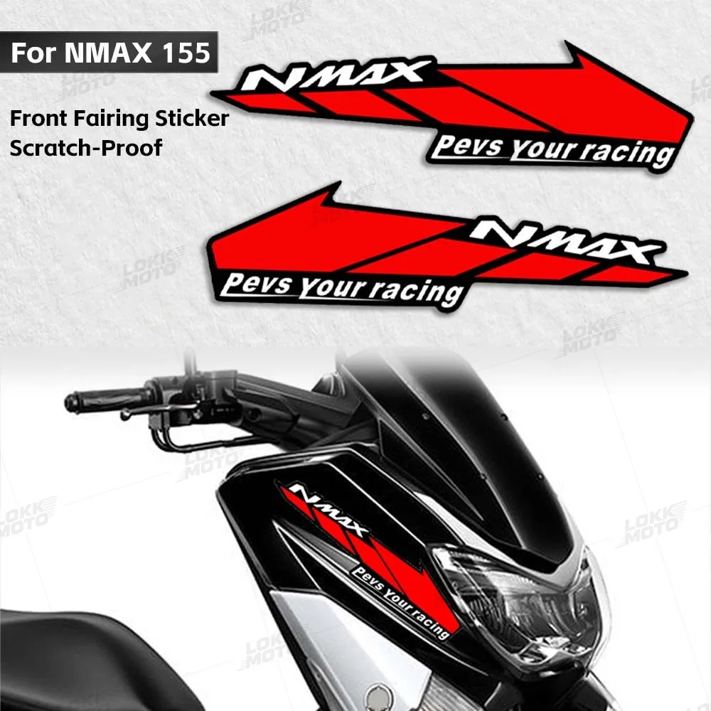 1Pair Motorcycle PVC Reflective Sticker Decoration Scooter Body Side Strip Fairing Decals For NMAX 155 ABS nmax 125 Nmax 160