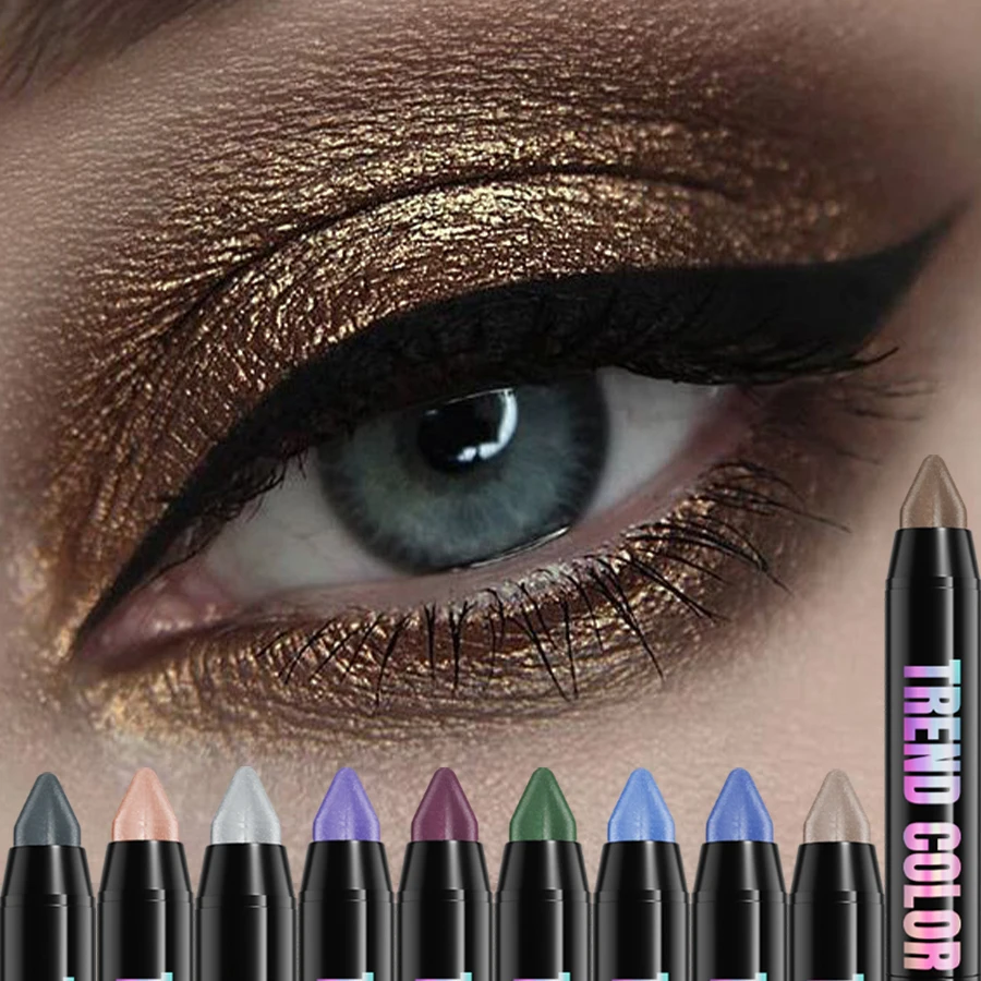 Barra de sombra de ojos resistente al agua, 25 colores, 1 unidad, larga duración, alto pigmento, brillo, mate, marrón, sombra de ojos, regalos de maquillaje coreano