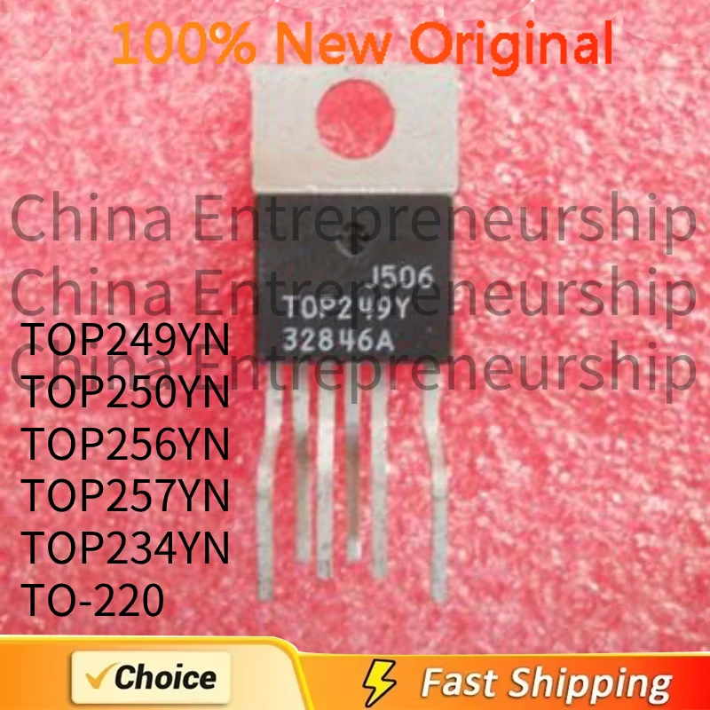 5 PCS TOP TOP249YN TOP250YN TOP256YN TOP257YN TOP234YN TO-220 Power management chip IC 100% Quality Original/Quick delivery ﻿