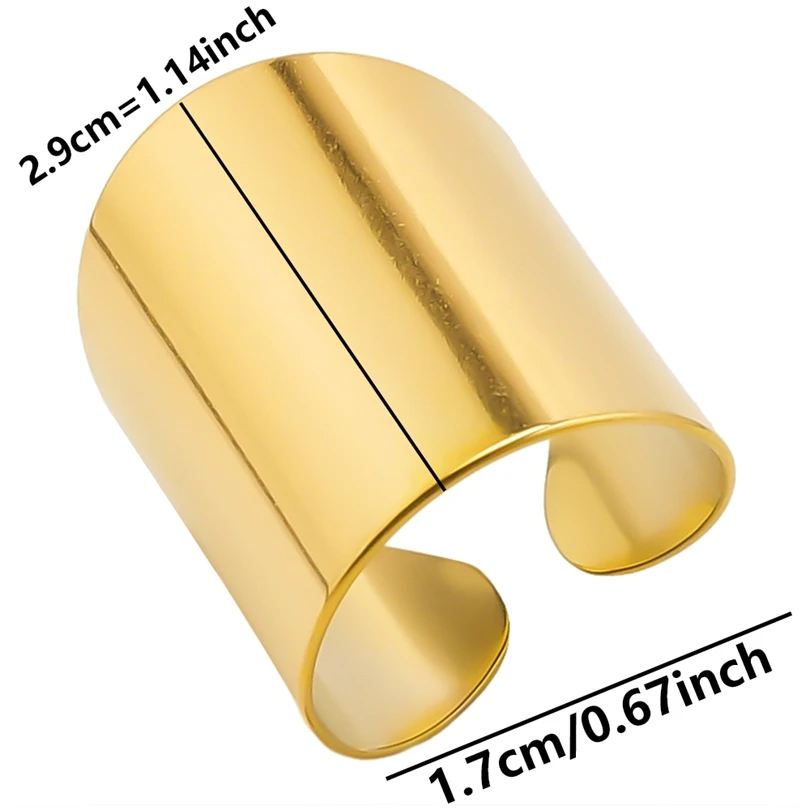 Adjustable Stainless Steel Punk Ring for Unisex Style